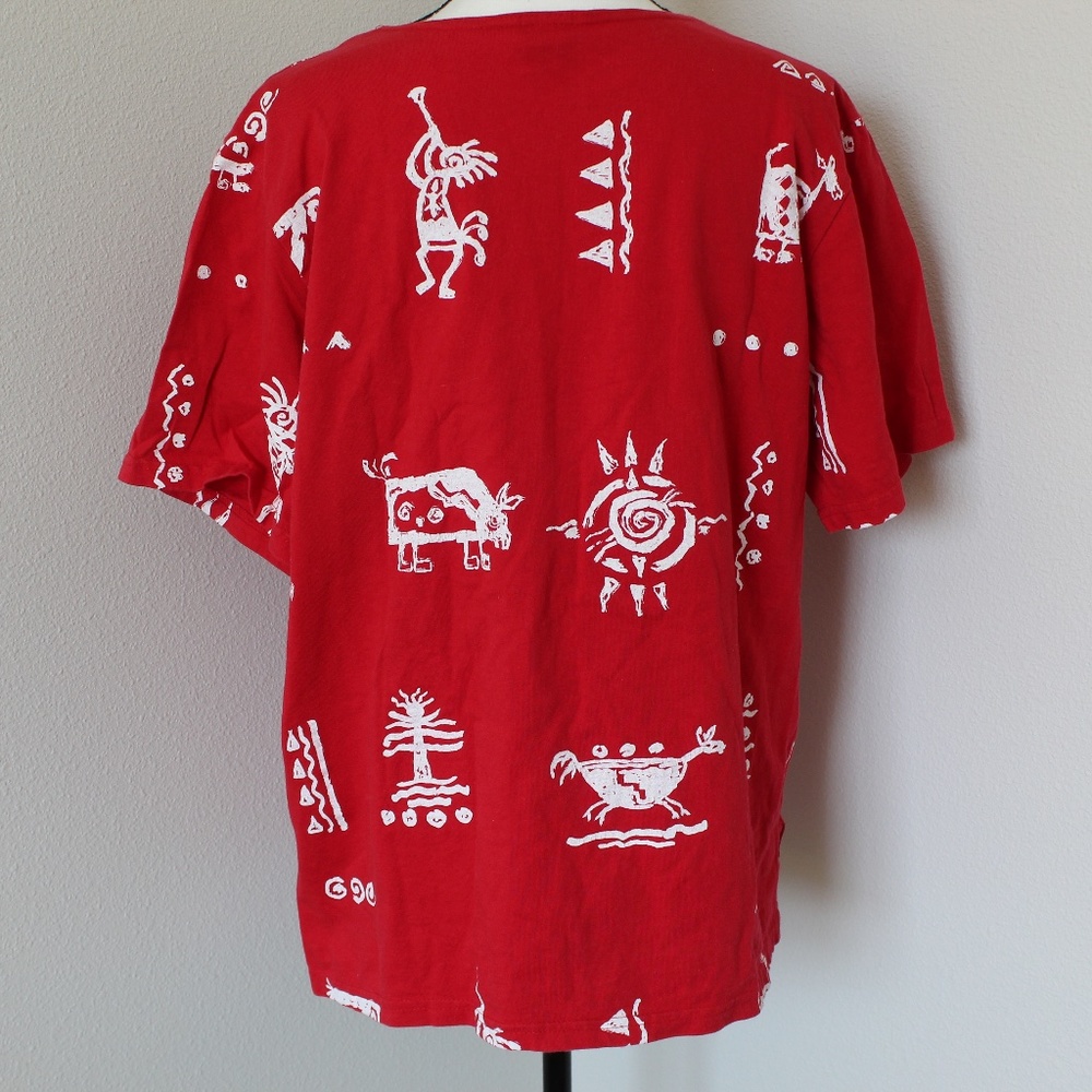 Vintage Red Graphic Short Sleeve Tee - Picture 5 of 7